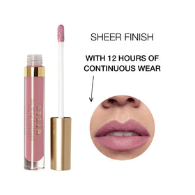 stila creamy texture swipe revealing sheer matte finish and smooth hydration effect