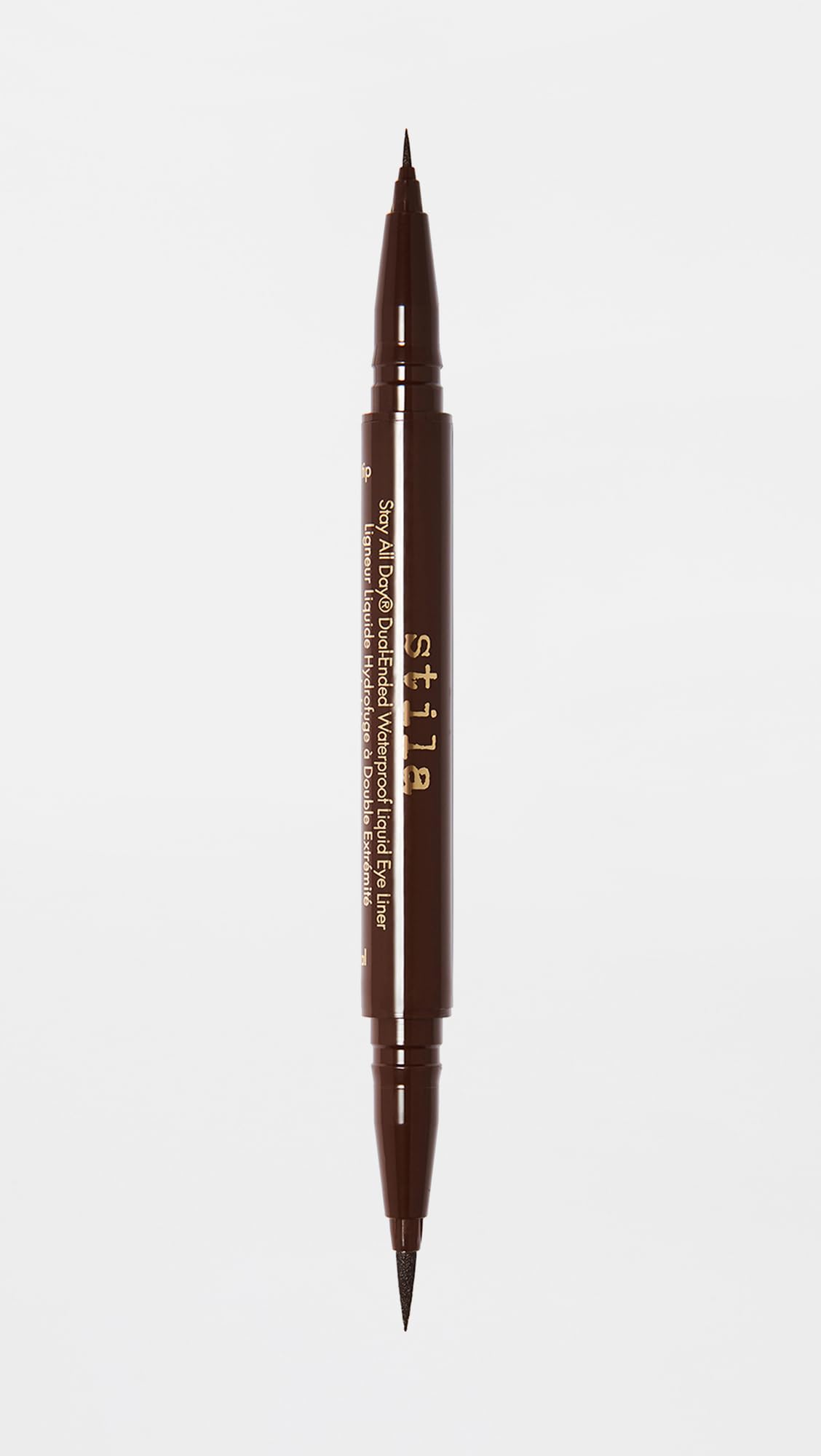 stila size comparison next to a brush showing travel-friendly compactness