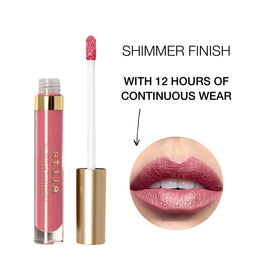 stila texture swatches on arm showing metallic finish and intense pigment payoff