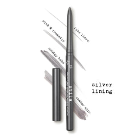 stila liner on waterline demonstrating waterproof, no-run benefit