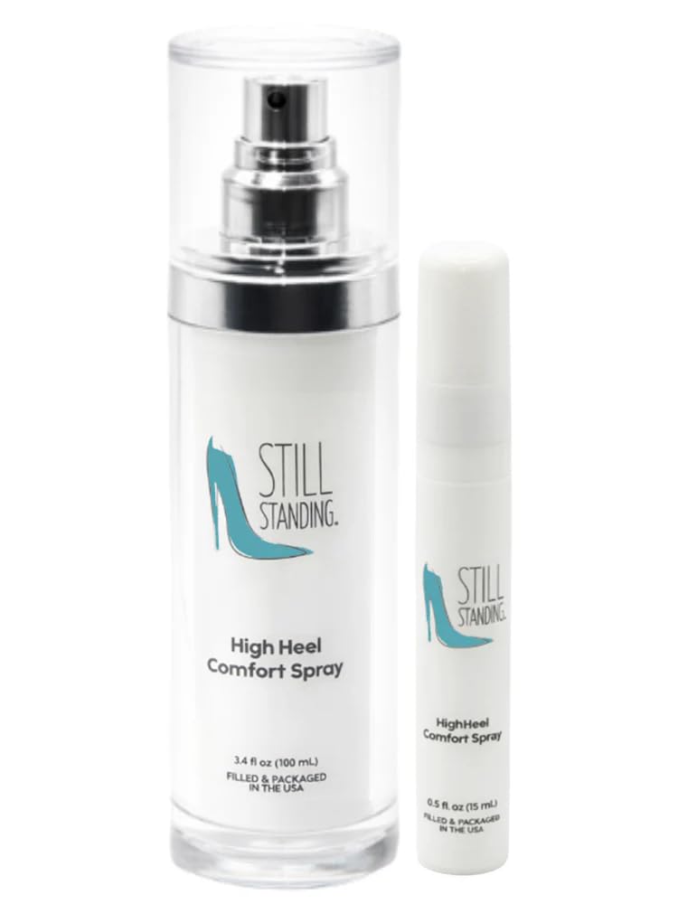 Still Standing front packaging showing both spray bottles and leakproof caps for convenience