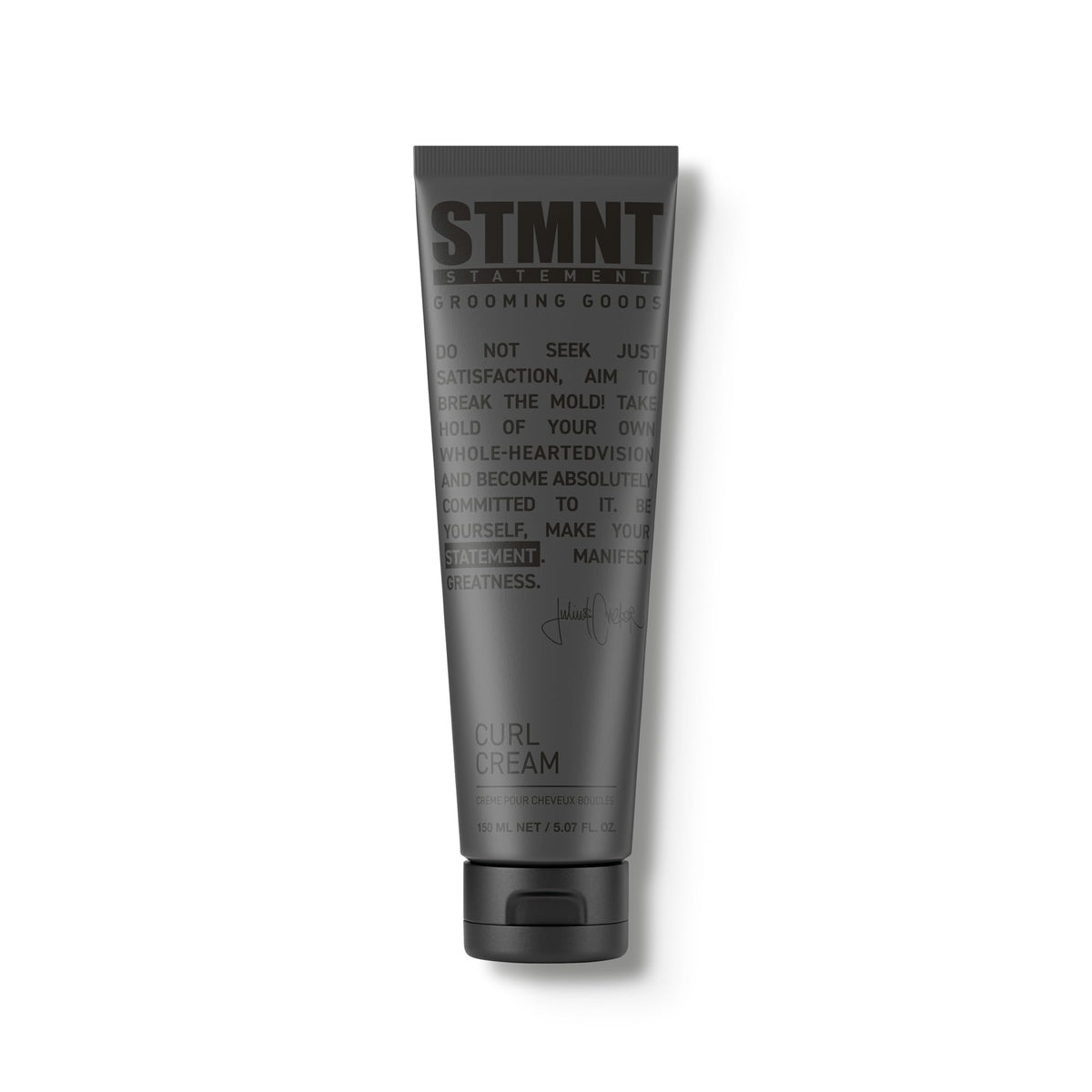 STMNT jar front view showing label and packaging benefit: clear product identity