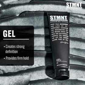 STMNT gel texture close-up highlighting semi-matte feel and easy spread