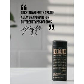 STMNT close-up of powder-to-wax texture demonstrating grip and volume