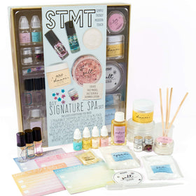 STMT front packaging showing kit contents and clean-beauty benefits