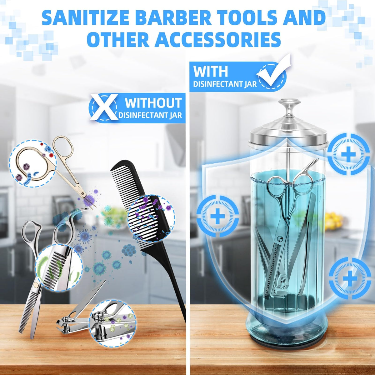 STNFAREBI anti-slip base detail preventing sliding on smooth salon counters