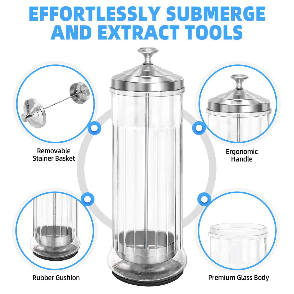 STNFAREBI tools immersed in solution showing secure submersion and easy monitoring