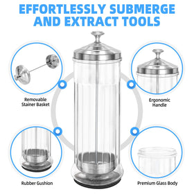 STNFAREBI tools immersed in solution showing secure submersion and easy monitoring