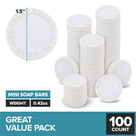 Stock Your Home single soap bar close-up in wax wrap showing compact size and hygiene benefit