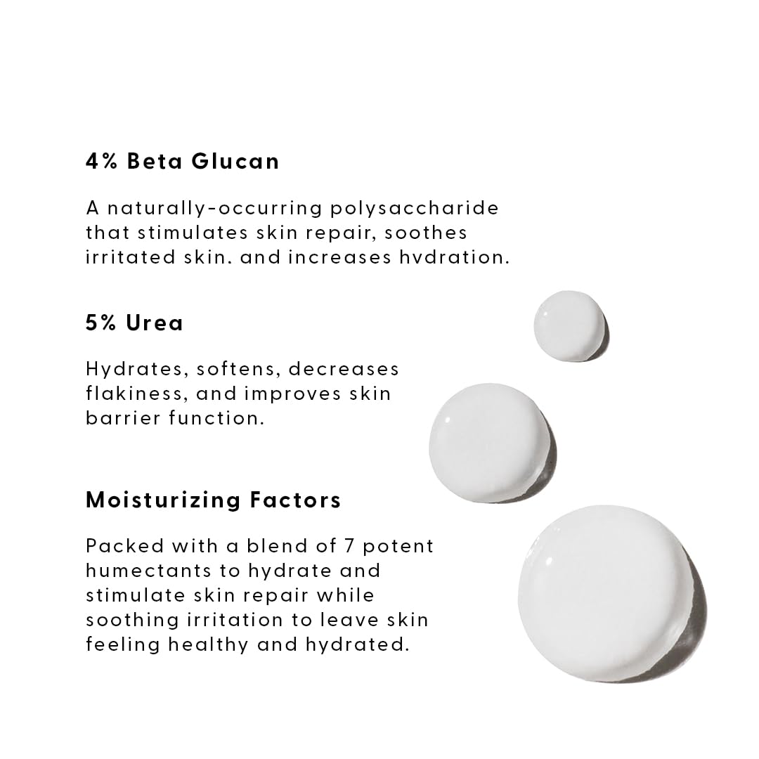 Stratia Aqua Factory ingredient label detail showing beta-glucan and urea benefits