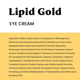 Stratia Lipid Gold applied under eye demonstrating smoothing and quick absorption