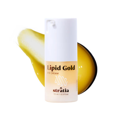 Stratia Lipid Gold front packaging showing product and benefits