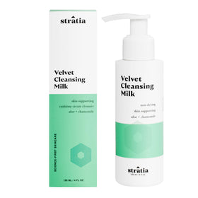 Stratia front packaging showing bottle and label for clear identification and trust