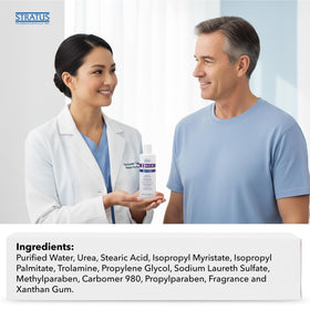 STRATUS PHARMACEUTICALS on bathroom shelf conveying daily-use convenience