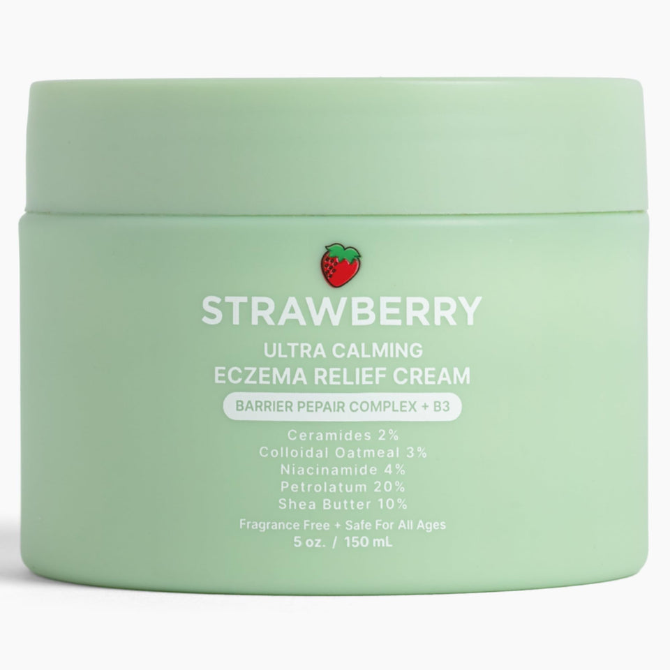STRAWBERRY front packaging showing jar and clear product identity