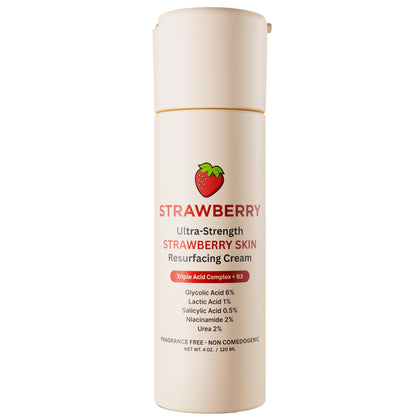 STRAWBERRY front packaging showing bottle and product name for clear identification and trust