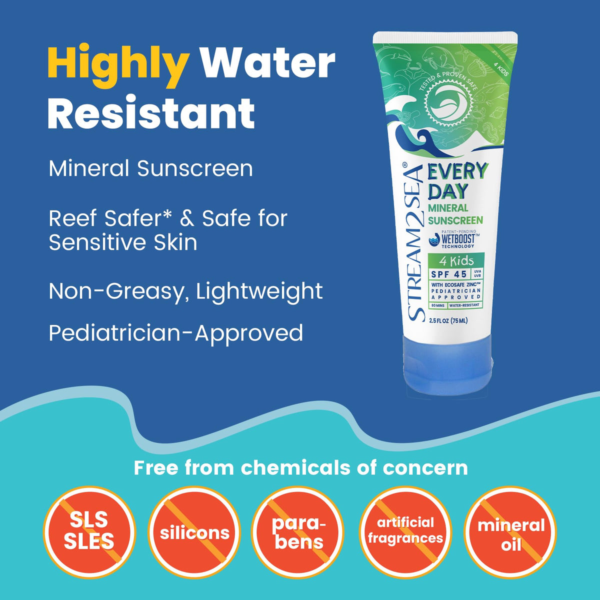 STREAM 2 SEA being applied to child's arm for gentle protection