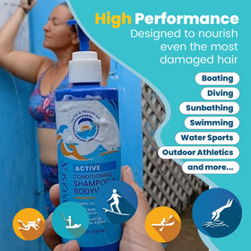 STREAM 2 SEA bottle highlighting recycled and sugarcane resin packaging benefit