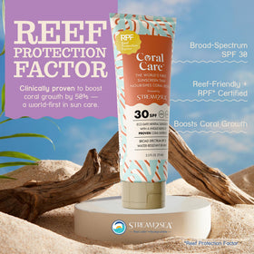 STREAM 2 SEA sunscreen texture close-up demonstrating smooth mineral finish