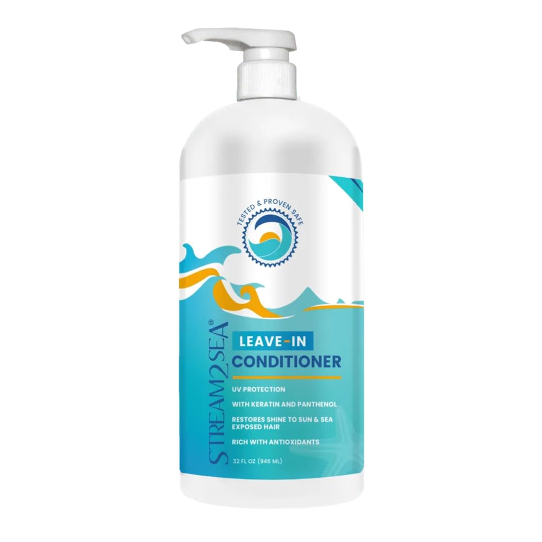 STREAM 2 SEA front view of 32 oz bottle showing label and size benefits