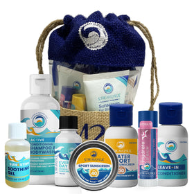 STREAM 2 SEA travel kit front packaging showing contents and eco focus
