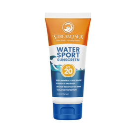 STREAM 2 SEA front packaging showing SPF 20 and reef-safe benefit