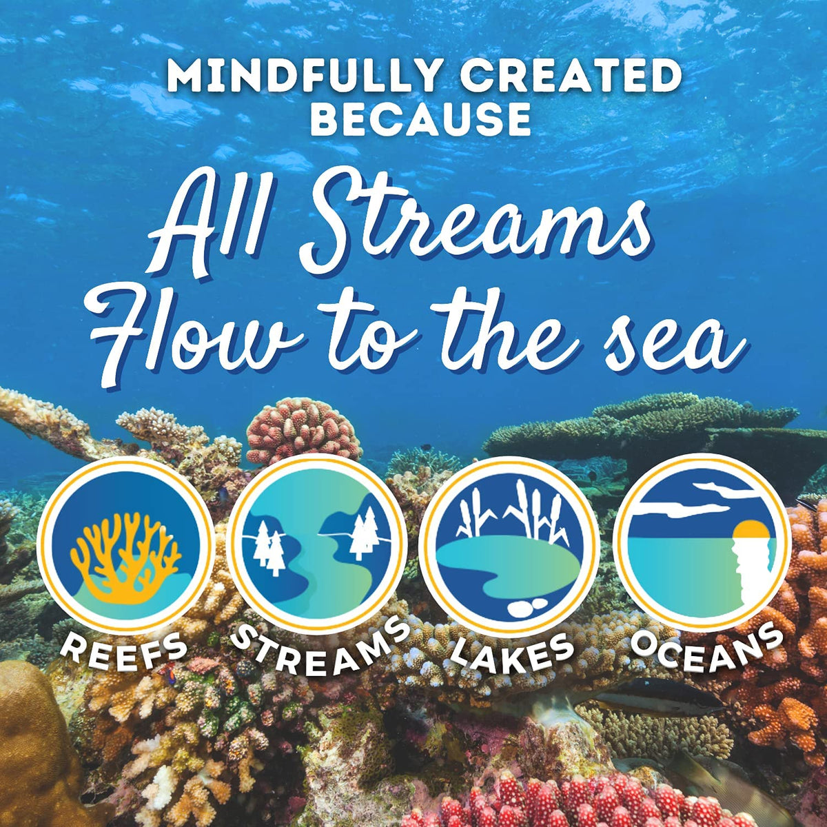 STREAM 2 SEA label with ingredients and reef-safe badge for eco confidence