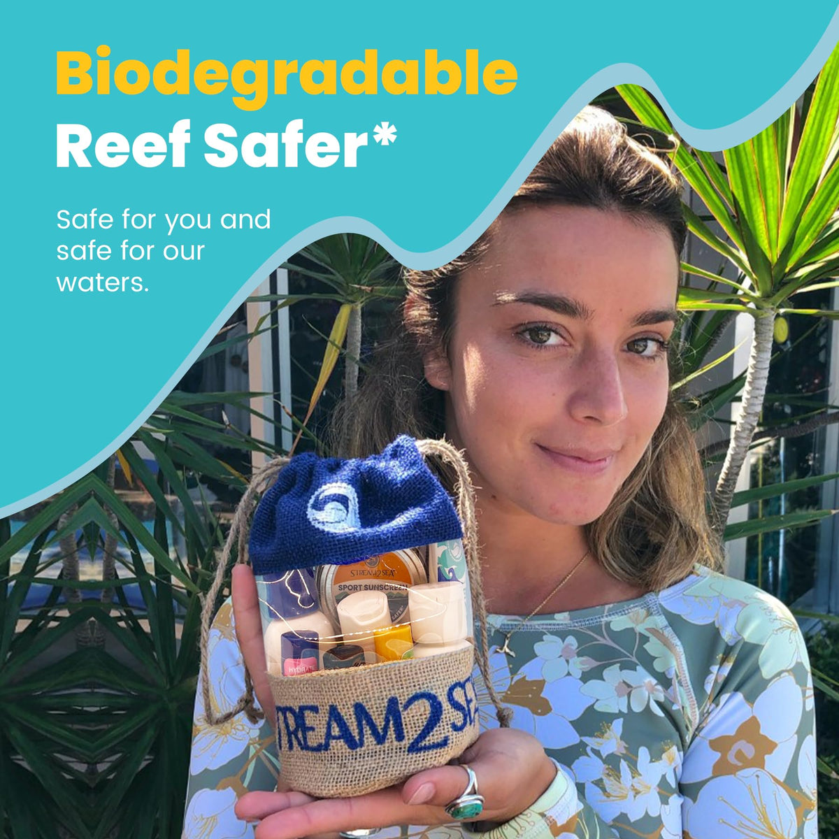 STREAM 2 SEA travel kit in use at beach demonstrating convenient everyday protection
