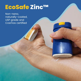 STREAM 2 SEA ingredients label highlighting non-nano zinc and titanium dioxide benefit