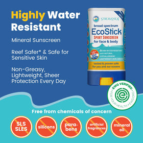 STREAM 2 SEA close-up of stick texture showing smooth mineral formula benefit