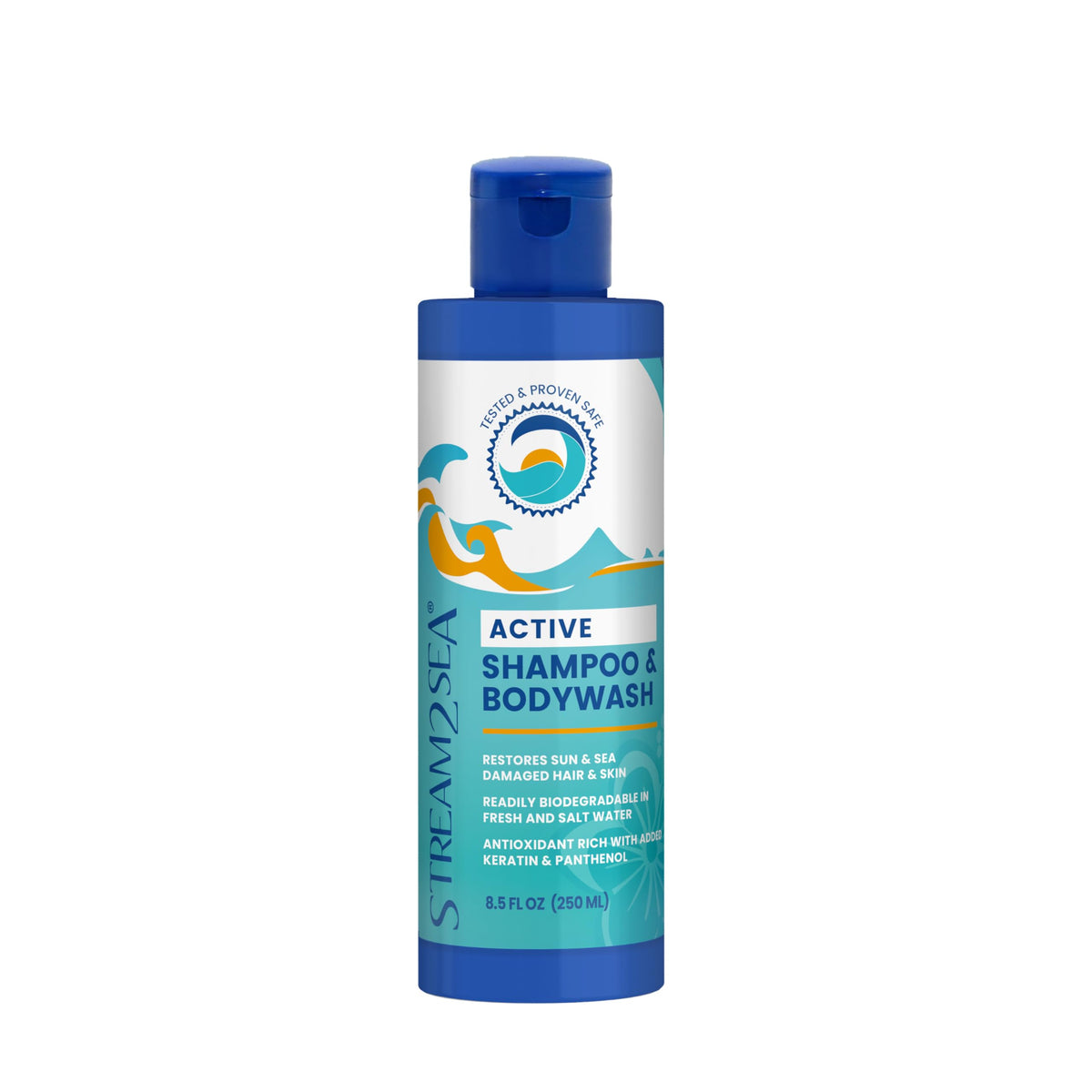 STREAM 2 SEA front packaging showing eco-friendly 3-in-1 benefits