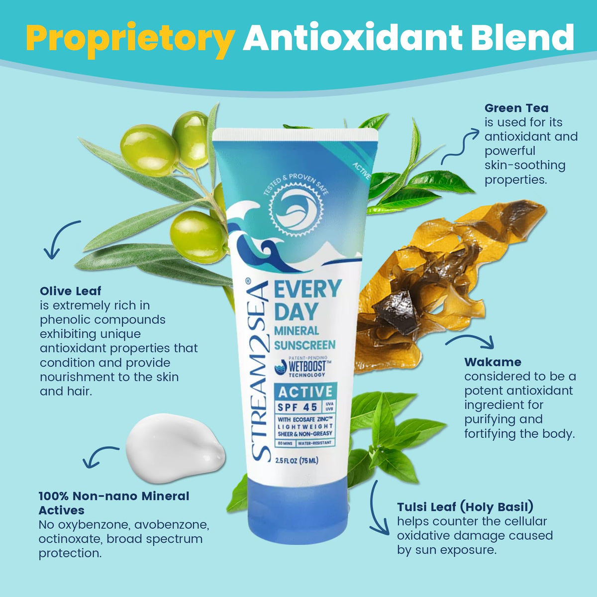 Stream 2 Sea tube in hand displaying compact 2.5 fl oz travel benefit