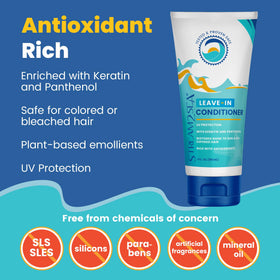 STREAM 2 SEA conditioner texture on hand demonstrating lightweight, non-greasy benefit