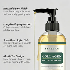 STREBAN application on neck and décolletage for firmer-looking skin