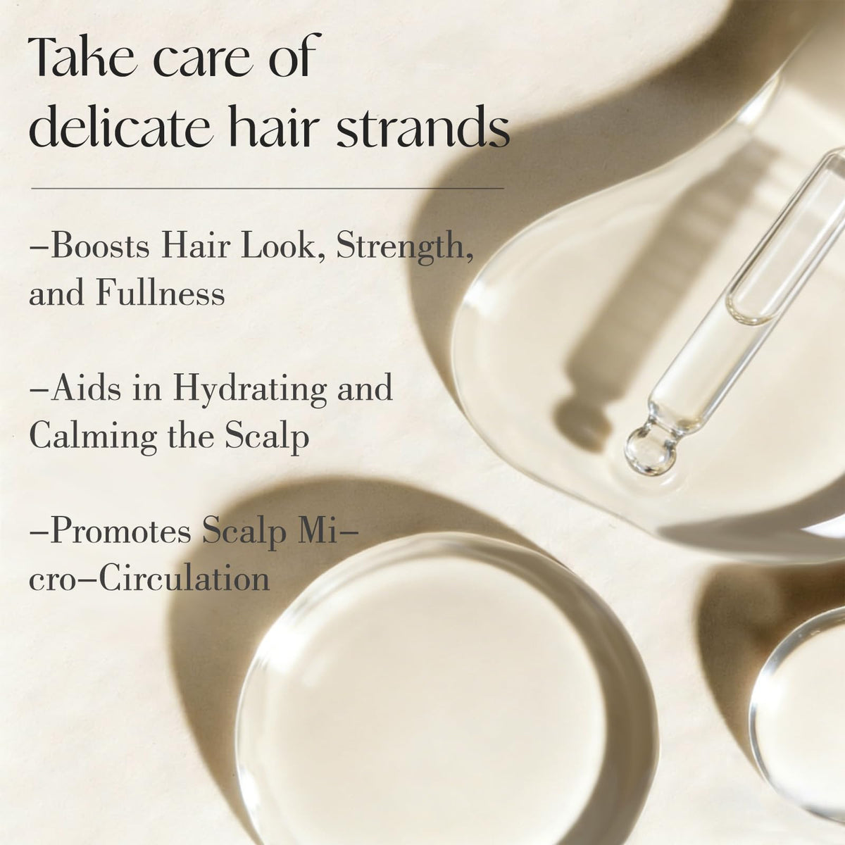 STREBAN morning application on towel-dried hair for heat and humidity defense