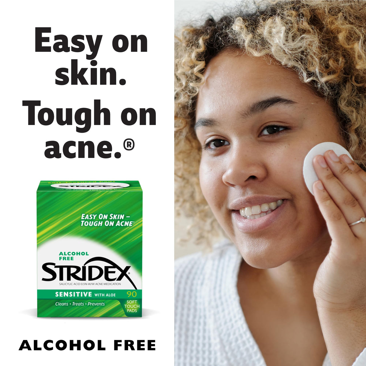 Stridex label close-up showing ingredients and directions for safe use