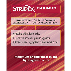 Stridex close-up of a saturated pad texture demonstrating the pre-soaked, alcohol-free formula