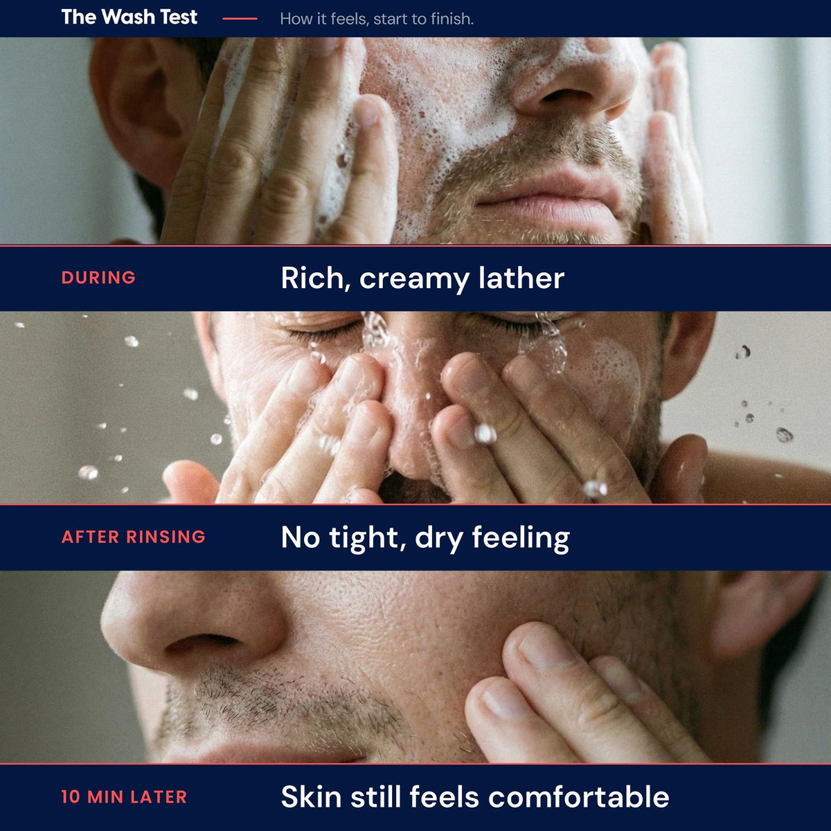 Strive being dispensed into palms for hands-on application and gentle cleanse