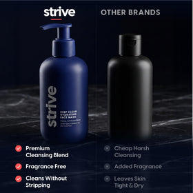 Strive bottle beside ruler indicating 200ml size and long-lasting supply