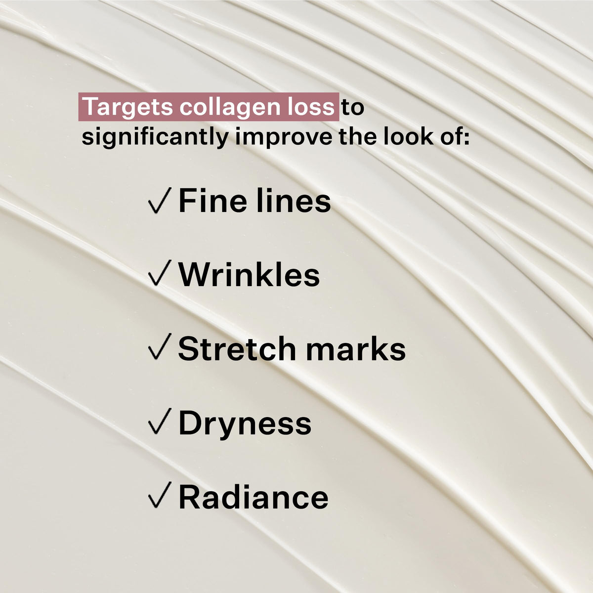 StriVectin applied to thigh showing body use for stretchmark-targeting benefit