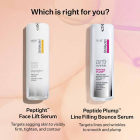 StriVectin before and after illustrative graphic showing visible tightening benefits
