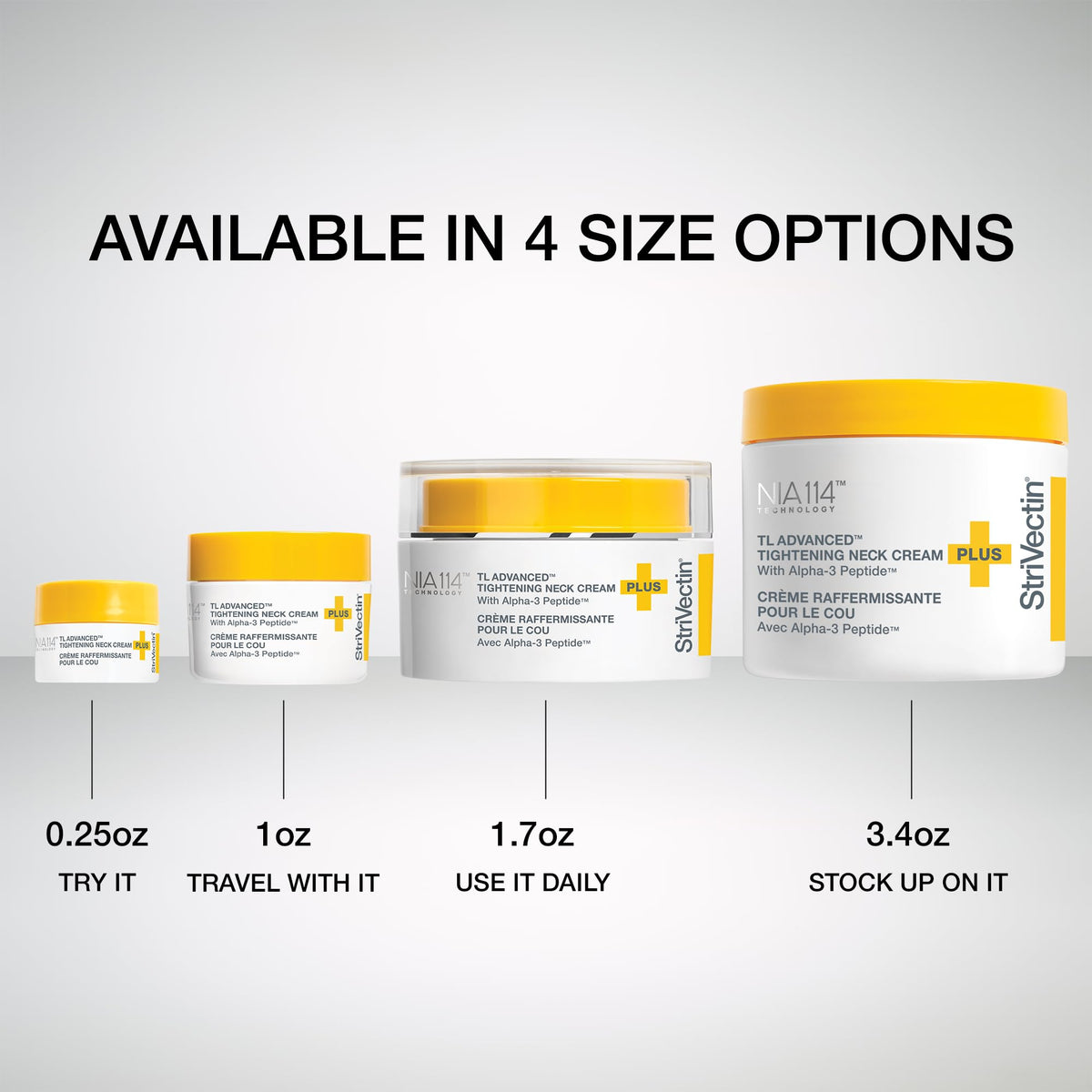 StriVectin clinical results illustration showing improved firmness benefit