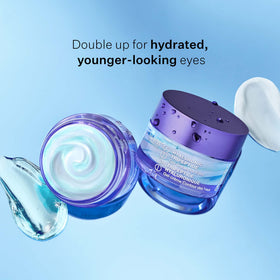 StriVectin swirled texture close-up shows dual-phase formula delivering cooling hydration