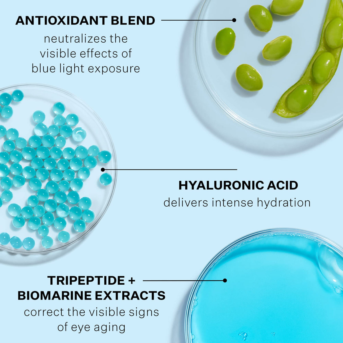 StriVectin placed with morning skincare items shows compatibility with SPF and serums