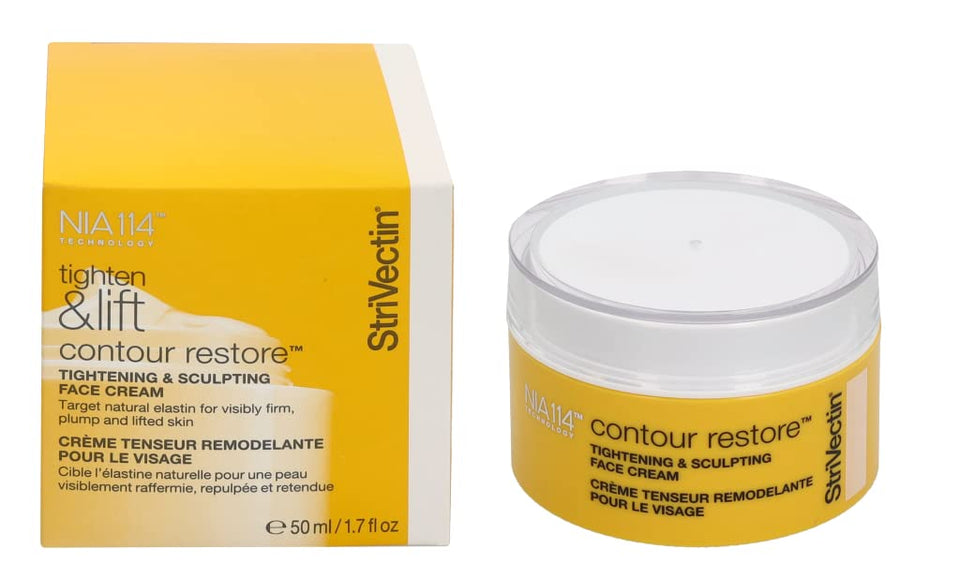 StriVectin Contour Restore front jar showing packaging and clean design benefit
