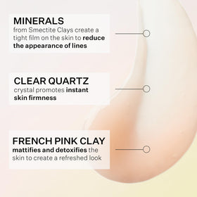 StriVectin cream texture swatch on skin, showing blendable formula and subtle finish