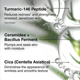 StriVectin cream texture on fingertip showing rich hydrating consistency
