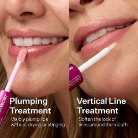 StriVectin DoubleFix on model showing natural-looking plump lips and confidence boost