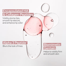 StriVectin DoubleFix texture swiped on skin highlighting glossy, hydrating finish