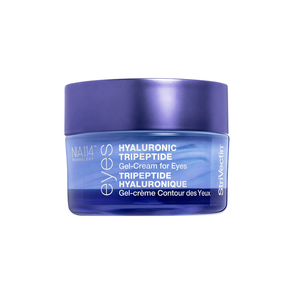 StriVectin front packaging shows gel-cream for eyes, conveys intense hydration benefit